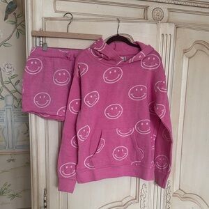 Vintage Havana Pink Hoodie and Shorts Set